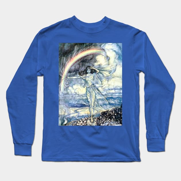 Iris - Arthur Rackham Long Sleeve T-Shirt by forgottenbeauty